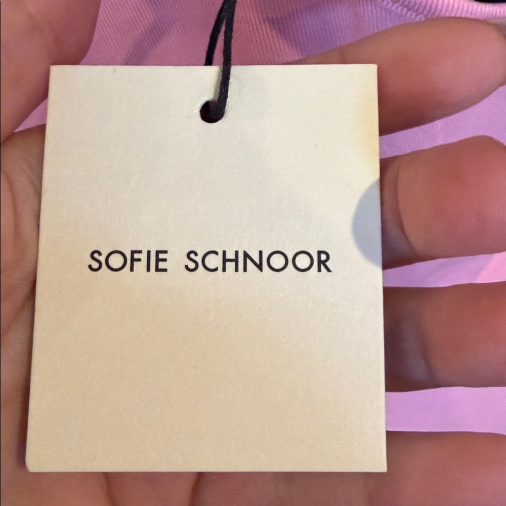 Asymmetric One-Shoulder Pink Tank Top Sofie Schnoor - Picture 3 of 4